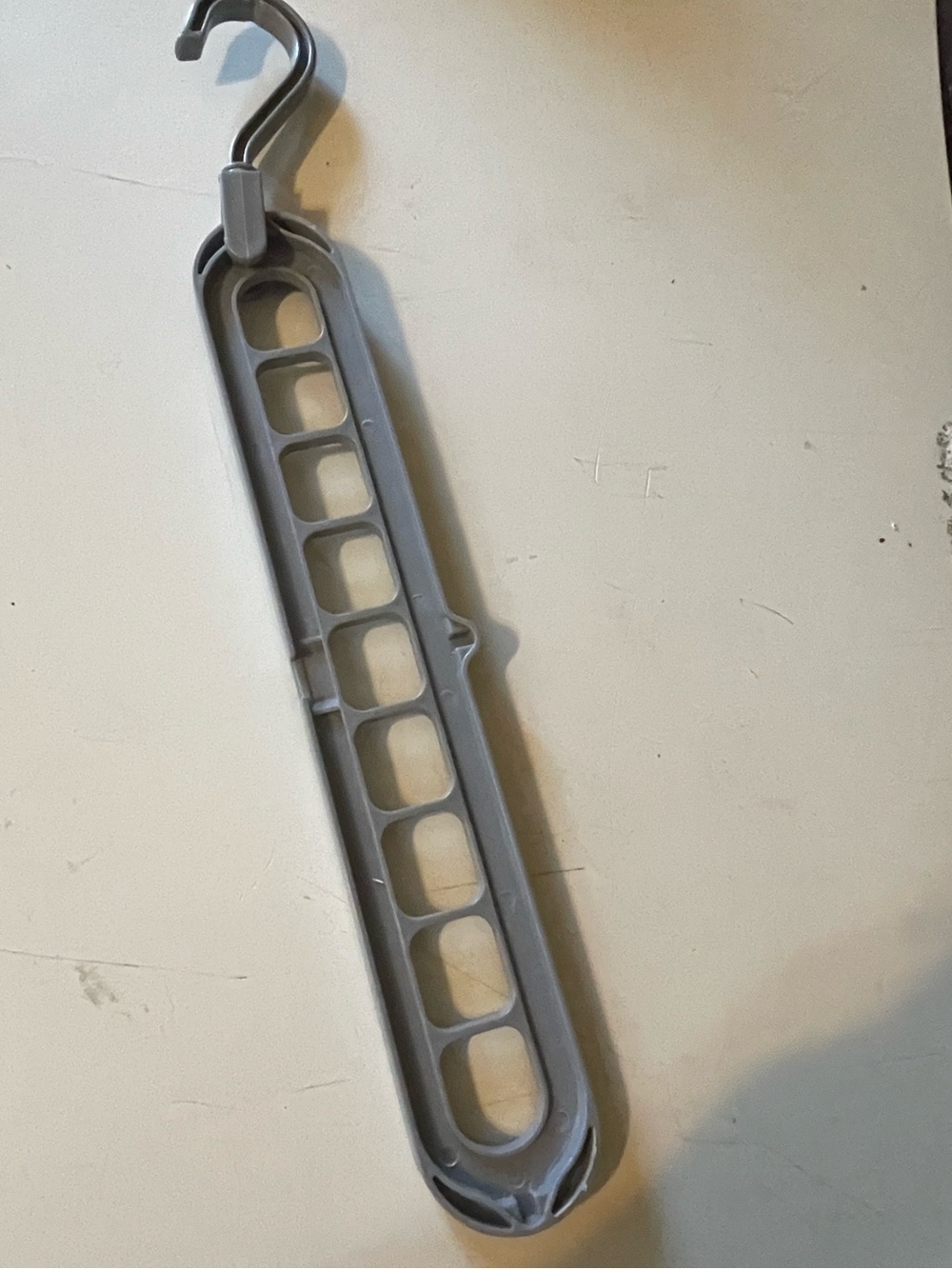 Multi-Slot Space-Saving Closet Hanger - Gray